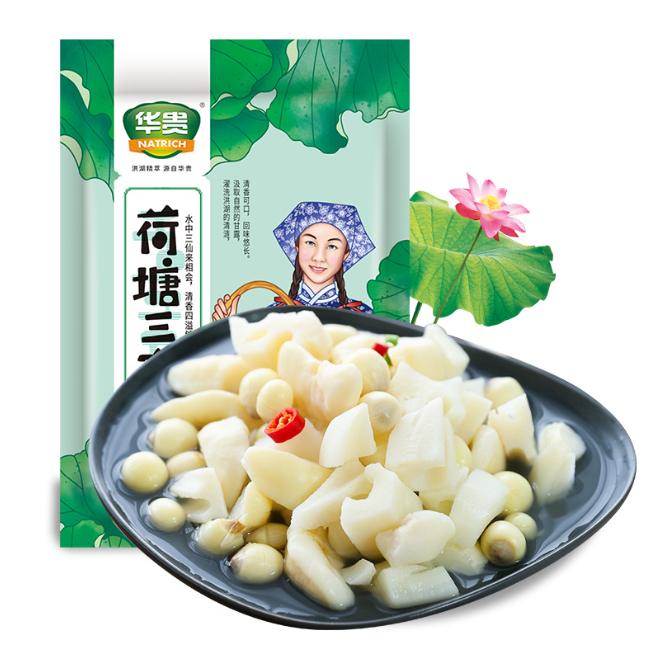 荷塘三宝（菱角、脆藕、莲子）